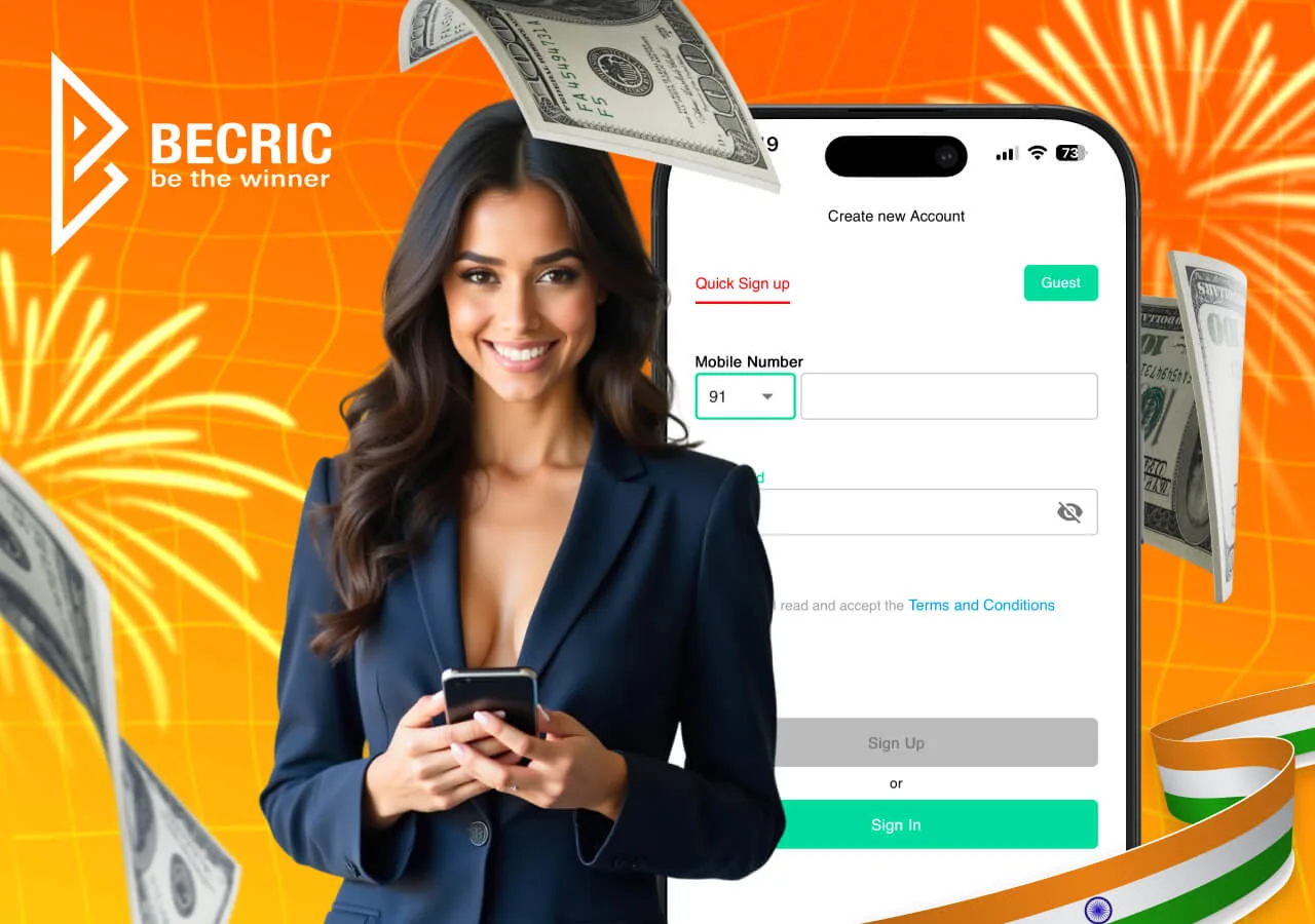 BeCric registration and login BeCric registration and login