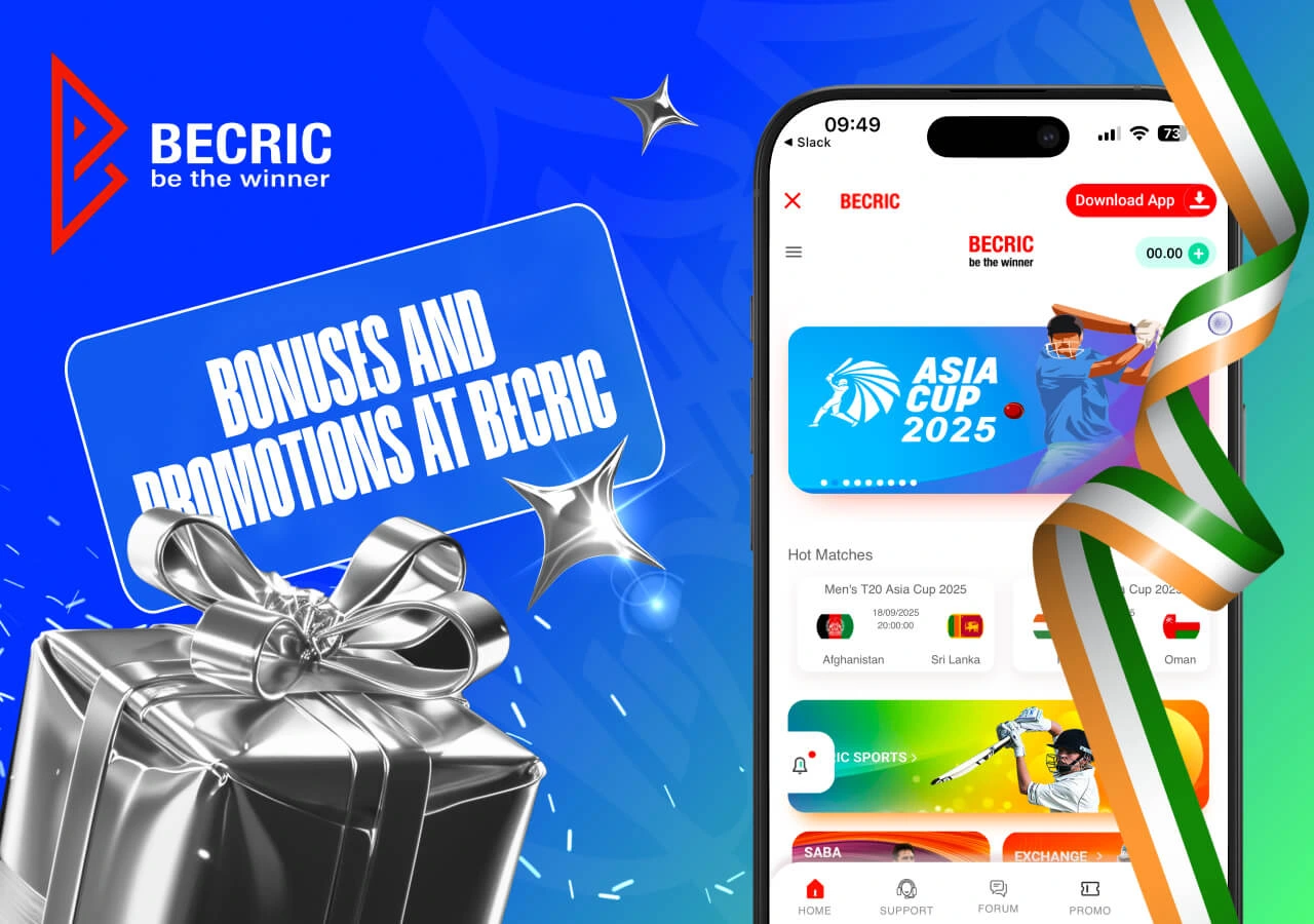 Becric Bonus Codes for Players from India