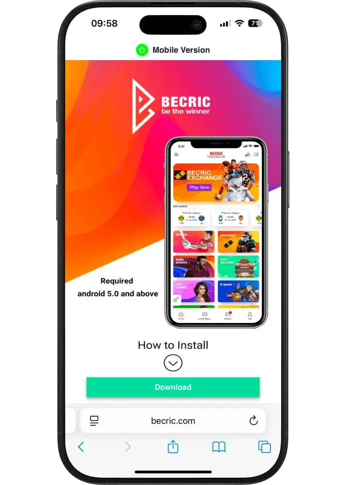 Guide to Installing the Becric App on Android and iOS